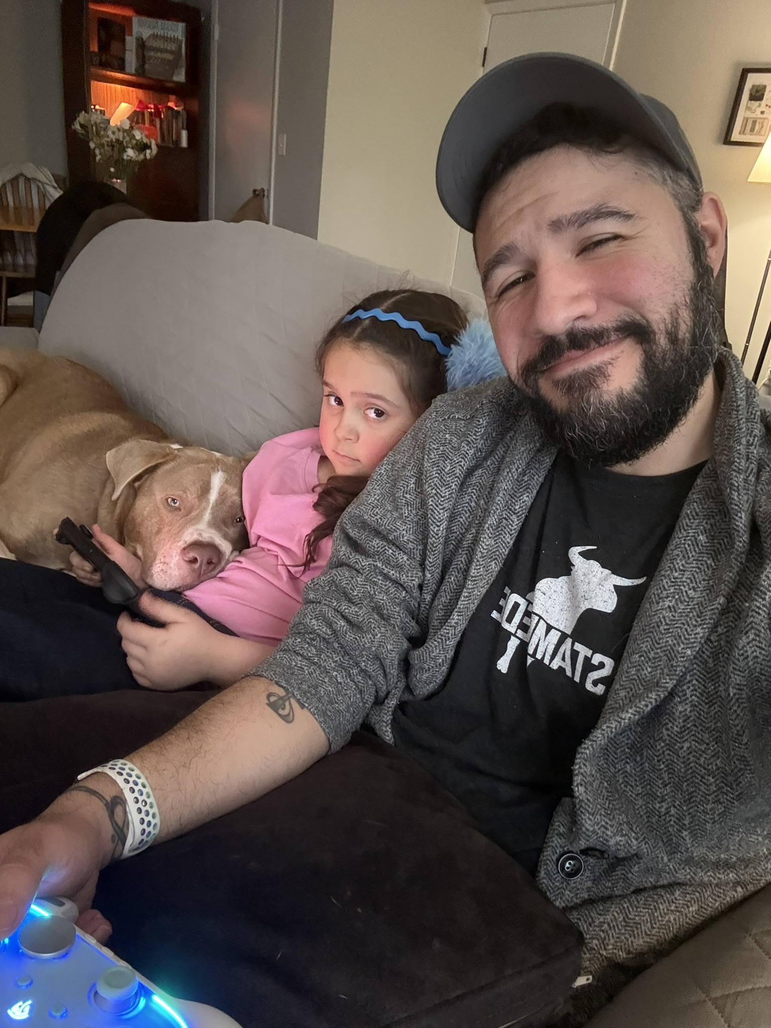 Drew Williams Orozco with Essie and JJ